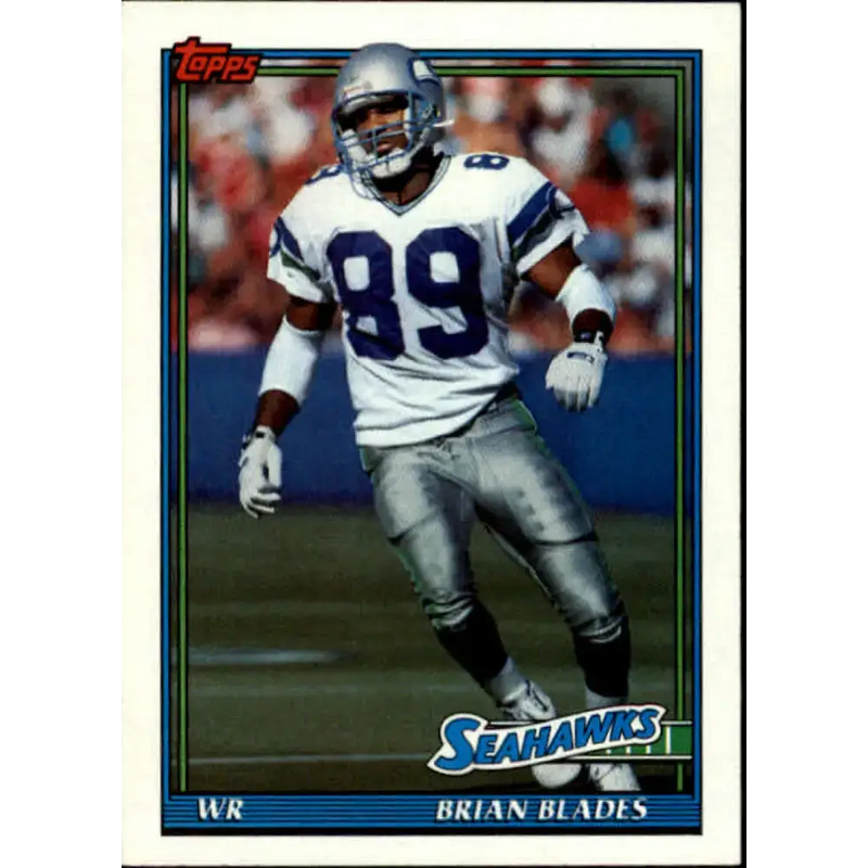 1991 Topps #278 Brian Blades NM-MT Seattle Seahawks Football Card - Football Card Single