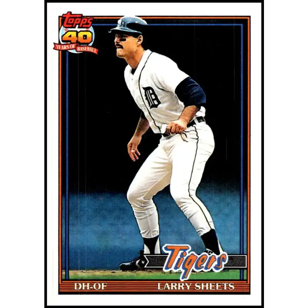 1991 Topps #281 Larry Sheets NM-MT Detroit Tigers Baseball Card - Baseball Card Single