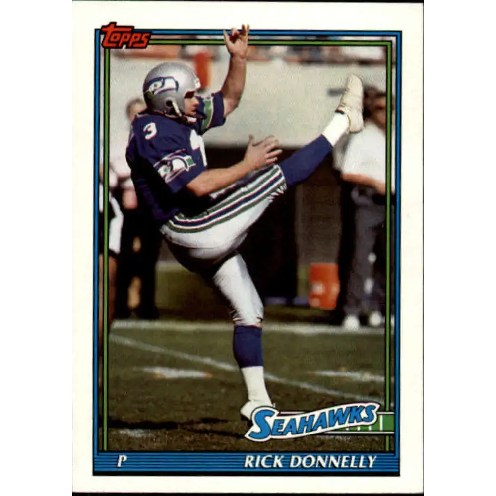 1991 Topps #284 Rick Donnelly NM-MT Seattle Seahawks Football Card - Football Card Single