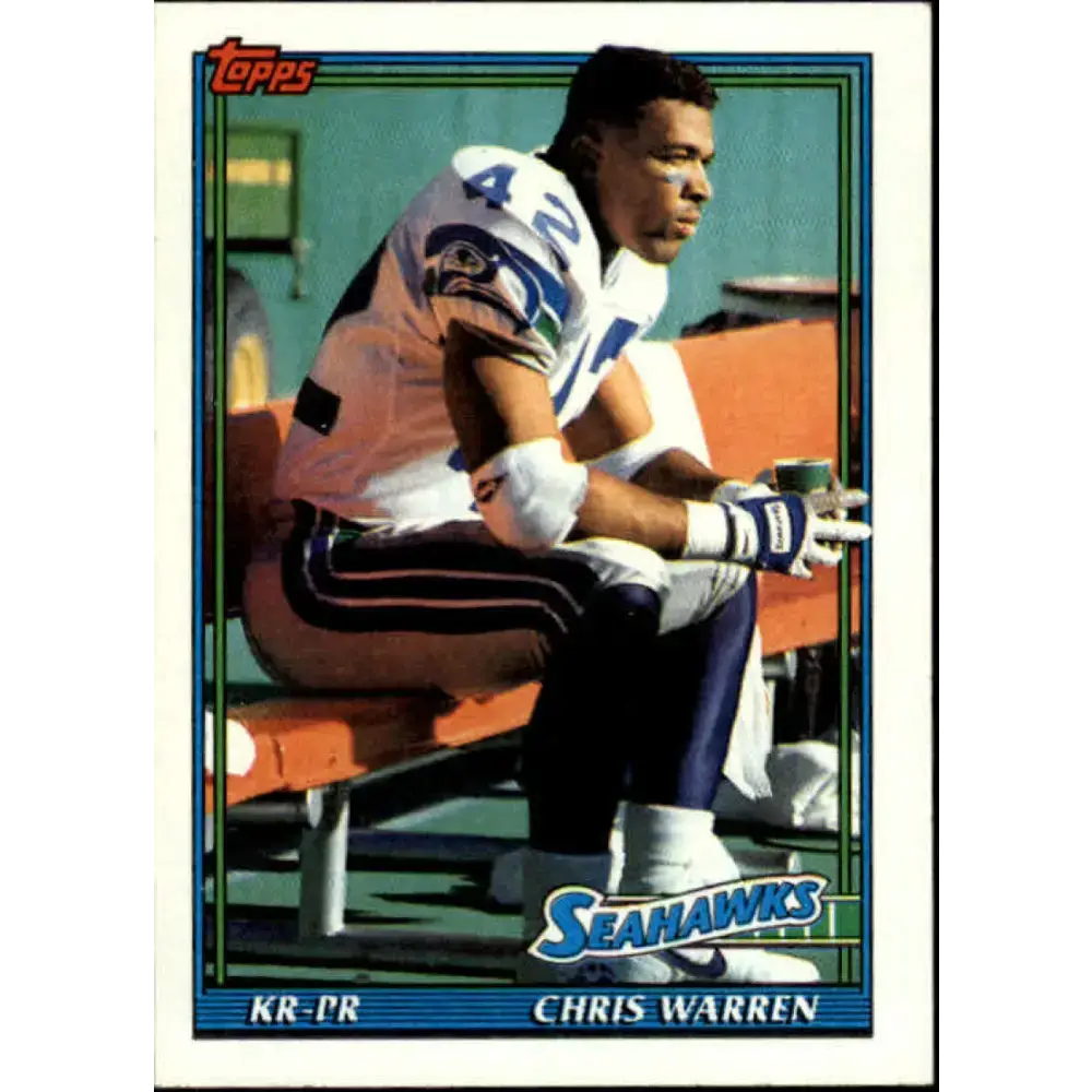 1991 Topps #285 Chris Warren NM-MT Seattle Seahawks Football Card - Football Card Single