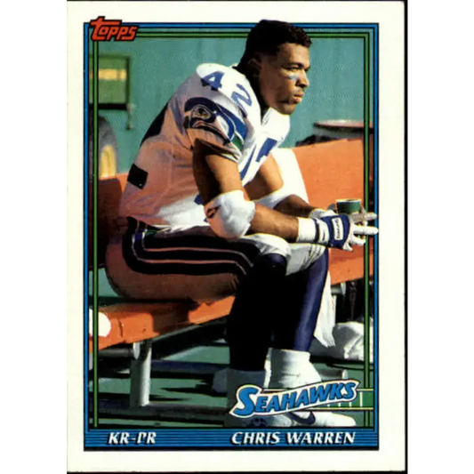 1991 Topps #285 Chris Warren NM-MT Seattle Seahawks Football Card