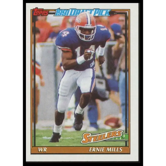 1991 Topps #288 Ernie Mills NM-MT RC Rookie Pittsburgh Steelers Football Card