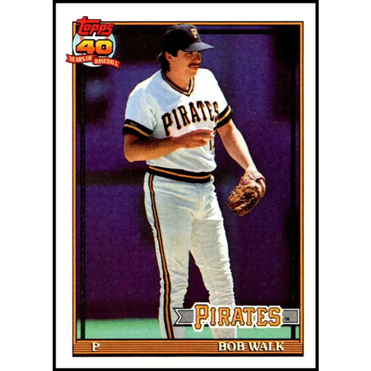 1991 Topps #29 Bob Walk NM-MT Pittsburgh Pirates Baseball Card - Baseball Card Single