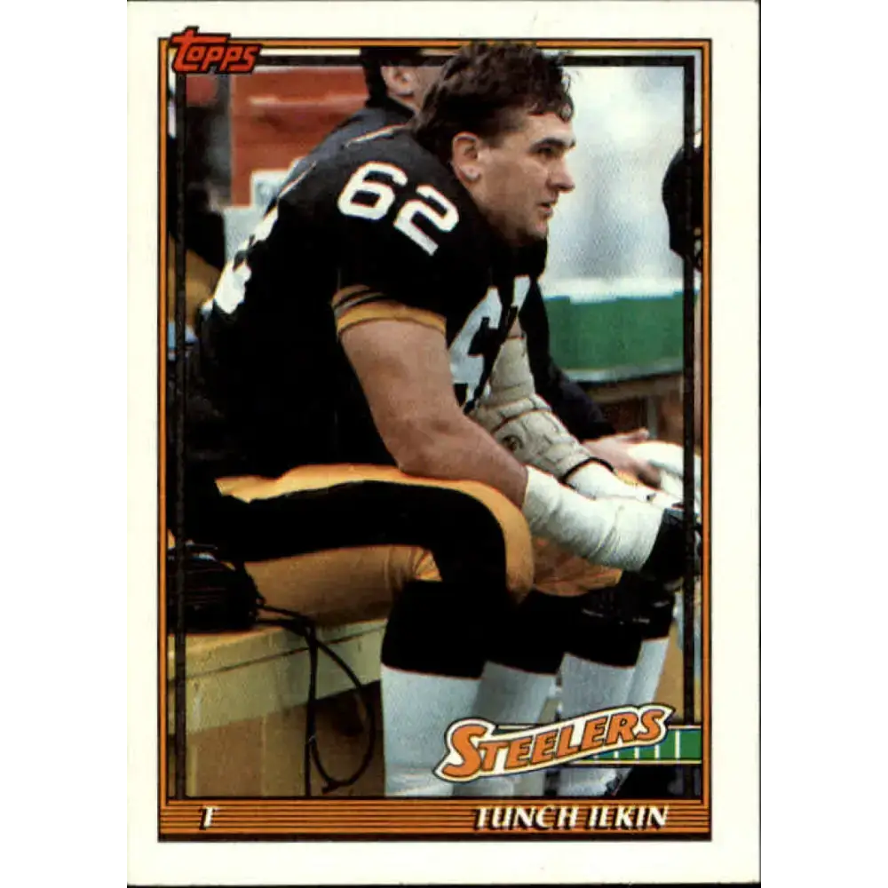 1991 Topps #290 Tunch Ilkin NM-MT Pittsburgh Steelers Football Card - Football Card Single