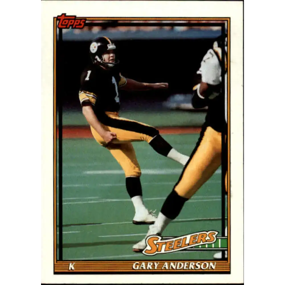 1991 Topps #293 Gary Anderson NM-MT Pittsburgh Steelers Football Card