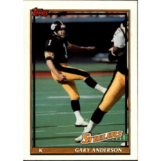 1991 Topps #293 Gary Anderson NM-MT Pittsburgh Steelers Football Card