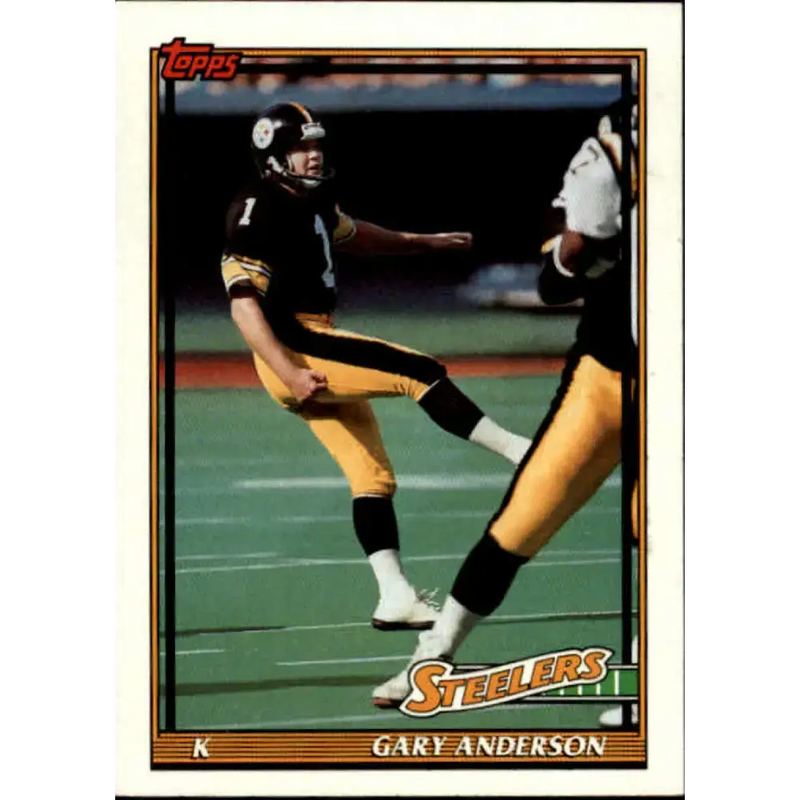 1991 Topps #293 Gary Anderson NM-MT Pittsburgh Steelers Football Card