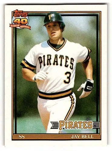 1991 Topps #293 Jay Bell Pittsburgh Pirates Baseball Cards ID:53071 - Baseball Card Single