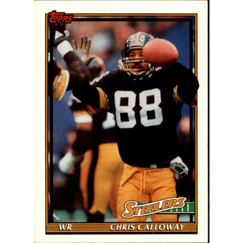 1991 Topps #294 Chris Calloway NM-MT Pittsburgh Steelers Football Card - Football Card Single