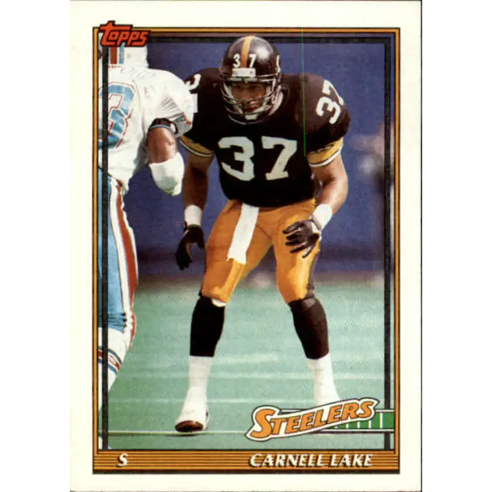1991 Topps #295 Carnell Lake NM-MT Pittsburgh Steelers Football Card - Football Card Single