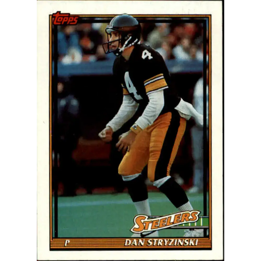 1991 Topps #296 Dan Stryzinski NM-MT Pittsburgh Steelers Football Card