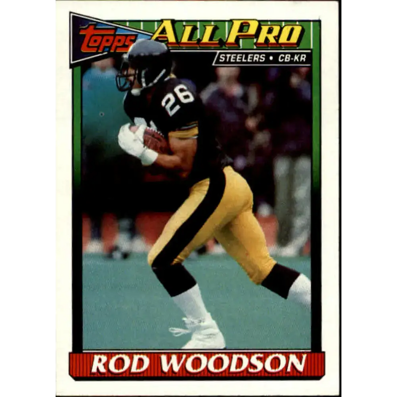 1991 Topps #297 Rod Woodson NM-MT Pittsburgh Steelers Football Card - Football Card Single