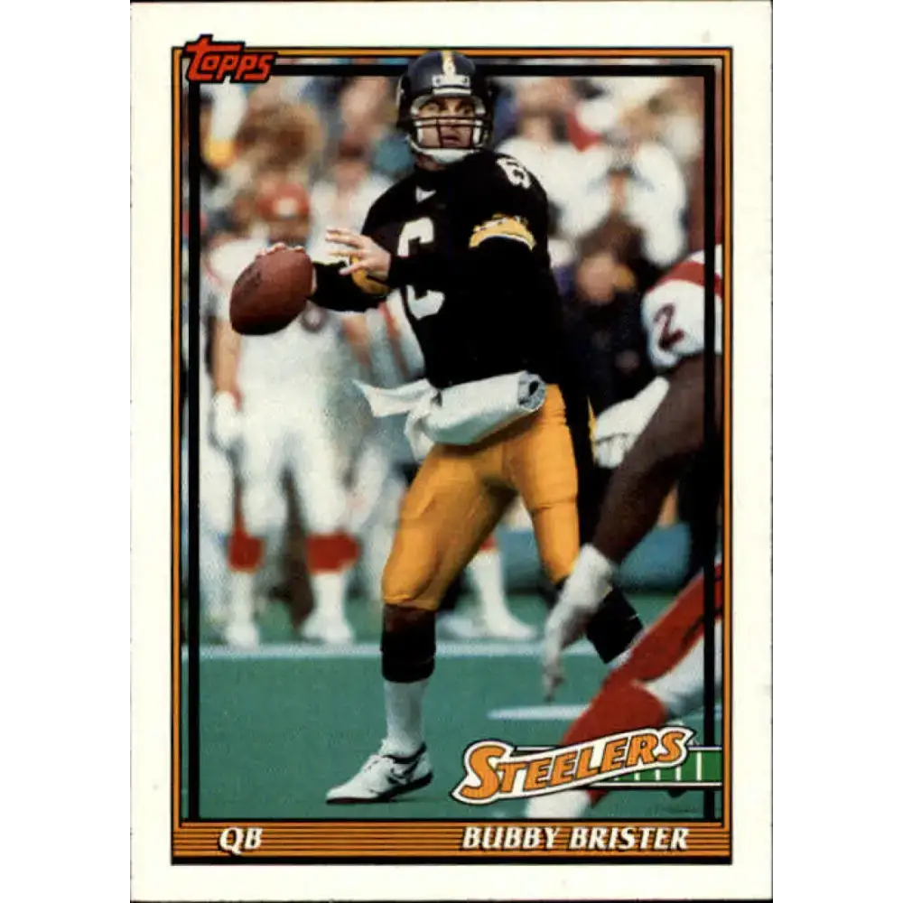 1991 Topps #299 Bubby Brister NM-MT Pittsburgh Steelers Football Card - Football Card Single