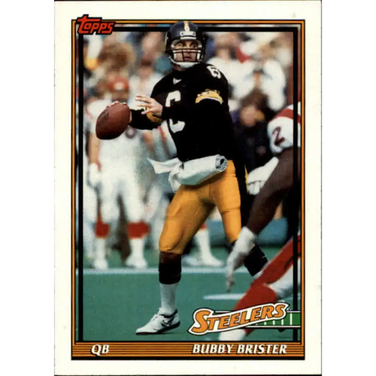 1991 Topps #299 Bubby Brister NM-MT Pittsburgh Steelers Football Card