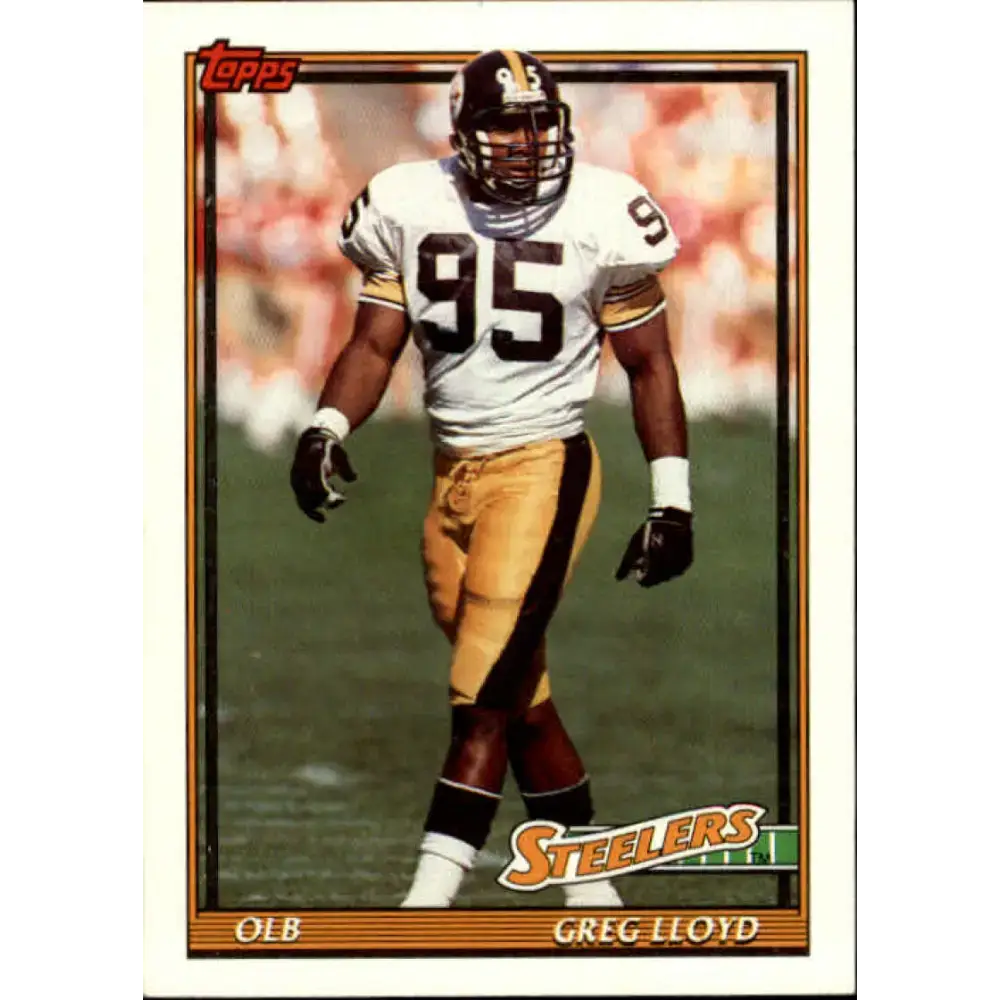 1991 Topps #303 Greg Lloyd NM-MT Pittsburgh Steelers Football Card - Football Card Single