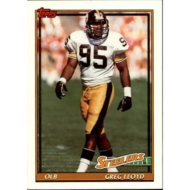 1991 Topps #303 Greg Lloyd NM-MT Pittsburgh Steelers Football Card - Football Card Single