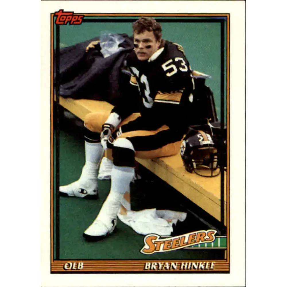 1991 Topps #305 Bryan Hinkle NM-MT Pittsburgh Steelers Football Card