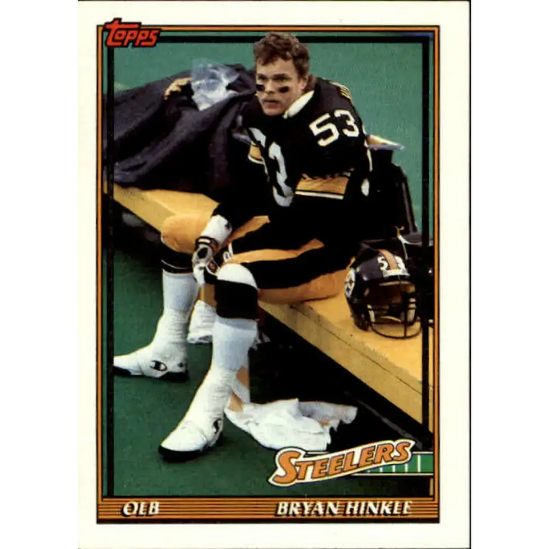 1991 Topps #305 Bryan Hinkle NM-MT Pittsburgh Steelers Football Card