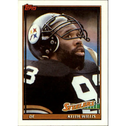 1991 Topps #306 Keith Willis NM-MT Pittsburgh Steelers Football Card