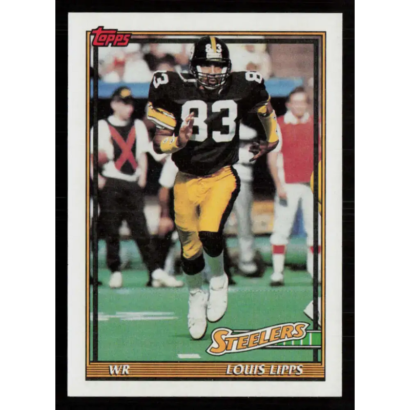 1991 Topps #307 Louis Lipps NM-MT Pittsburgh Steelers Football Card - Football Card Single