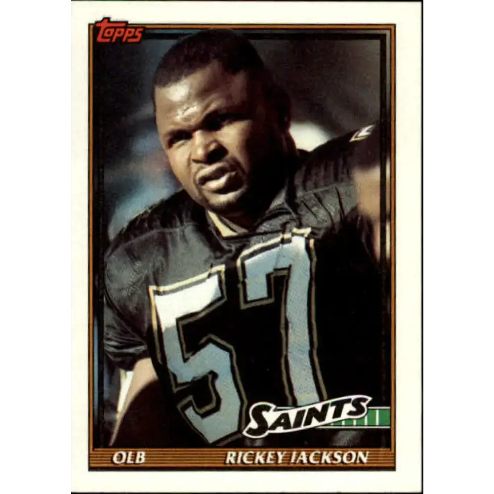 1991 Topps #313 Rickey Jackson NM-MT New Orleans Saints Football Card - Football Card Single