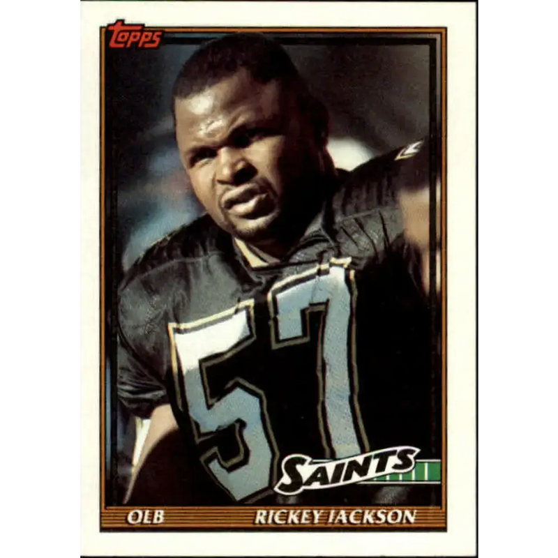 1991 Topps #313 Rickey Jackson NM-MT New Orleans Saints Football Card - Football Card Single