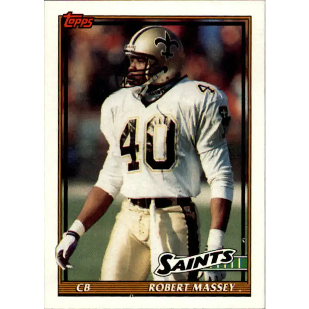 1991 Topps #314 Robert Massey NM-MT New Orleans Saints Football Card - Football Card Single