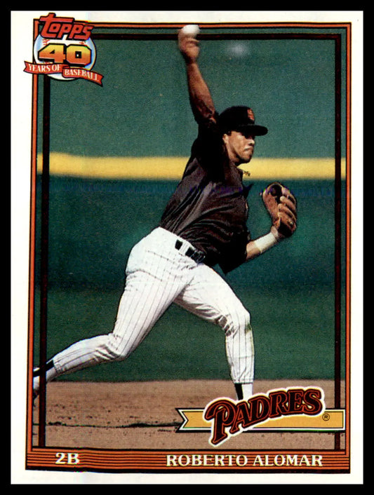 1991 Topps #315 Roberto Alomar - Baseball Card Single
