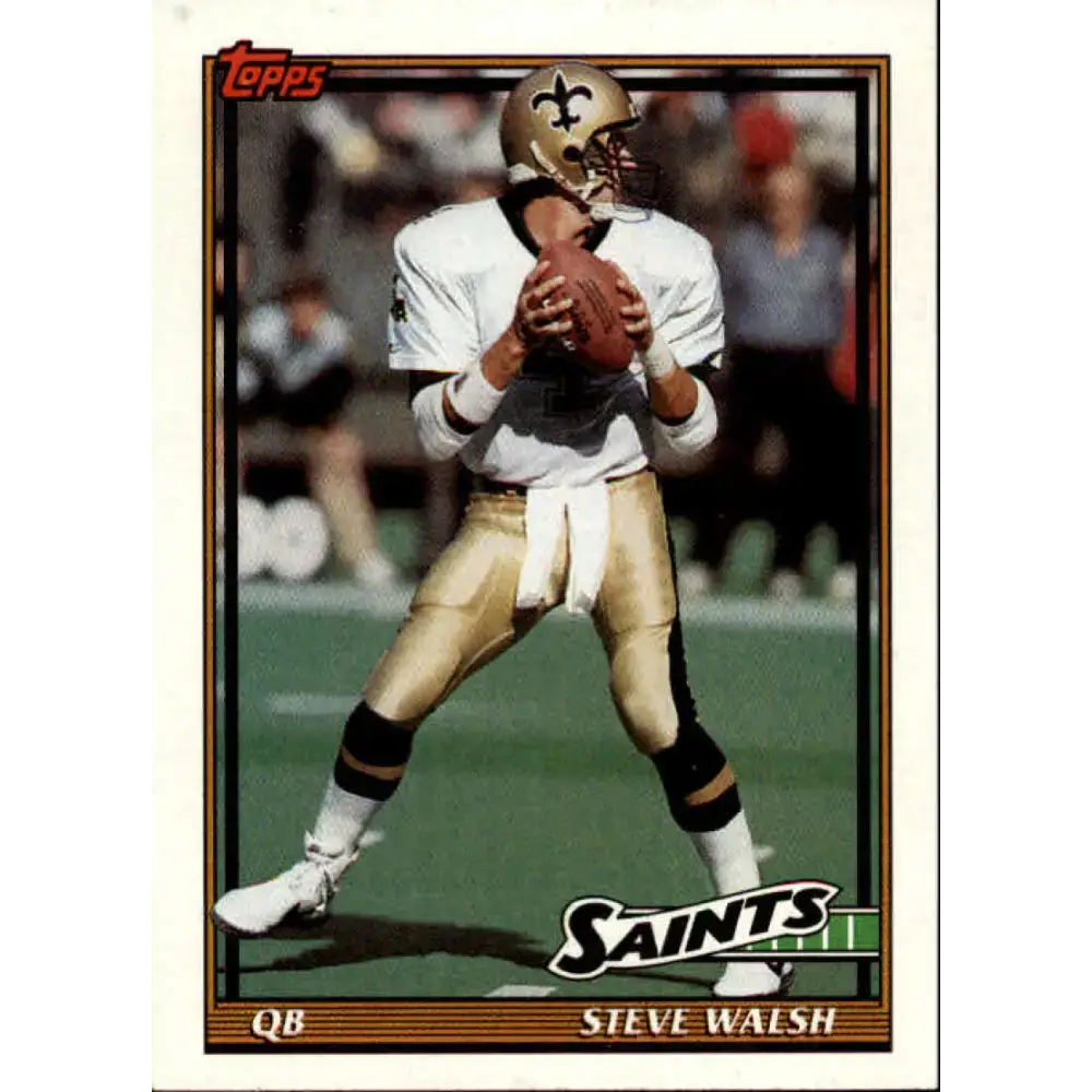1991 Topps #319 Steve Walsh NM-MT New Orleans Saints Football Card - Football Card Single