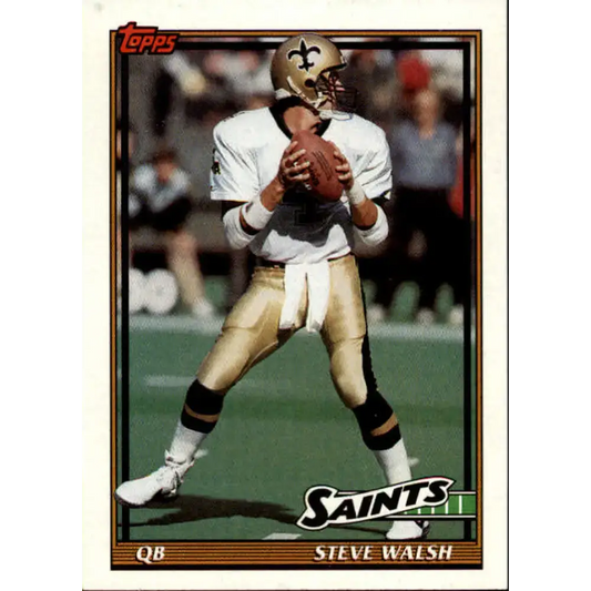 1991 Topps #319 Steve Walsh NM-MT New Orleans Saints Football Card