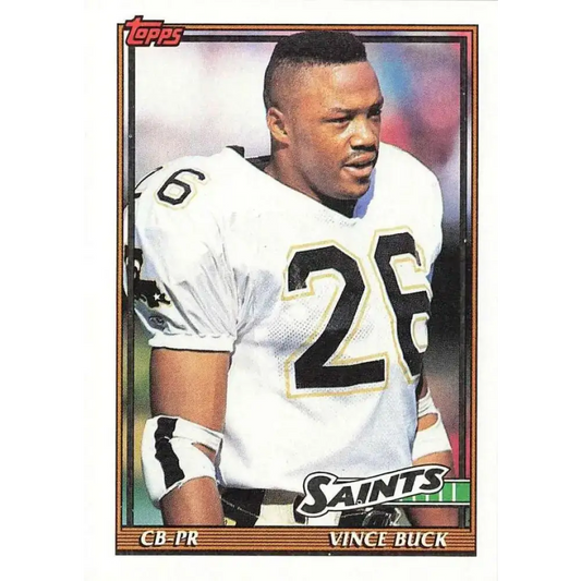 1991 Topps #321 Vince Buck NM-MT New Orleans Saints Football Card