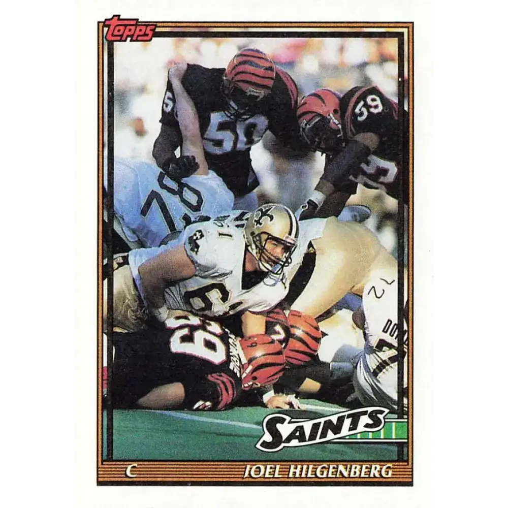 1991 Topps #322 Joel Hilgenberg NM-MT New Orleans Saints Football Card - Football Card Single