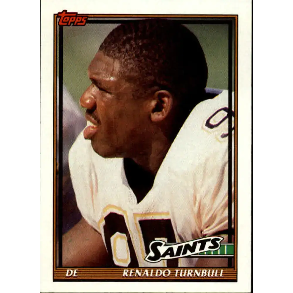 1991 Topps #324 Renaldo Turnbull NM-MT New Orleans Saints Football Card - Football Card Single