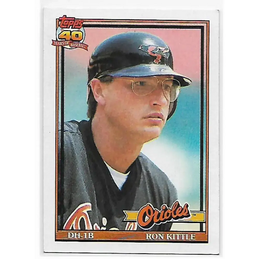 1991 Topps #324 Ron Kittle NM-MT Baltimore Orioles Baseball Card - Baseball Card Single