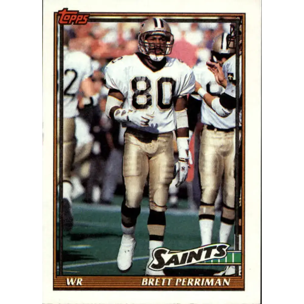 1991 Topps #325 Brett Perriman NM-MT New Orleans Saints Football Card - Football Card Single