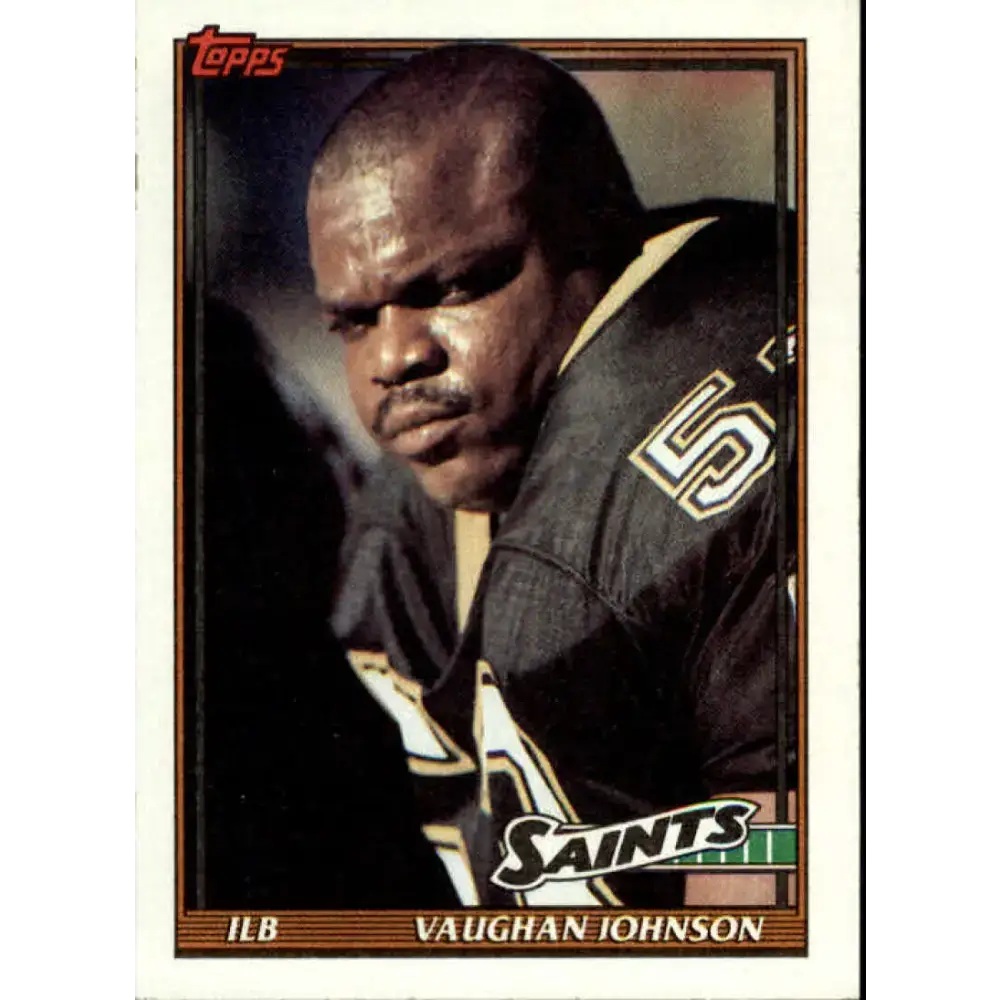 1991 Topps #326 Vaughan Johnson NM-MT New Orleans Saints Football Card - Football Card Single