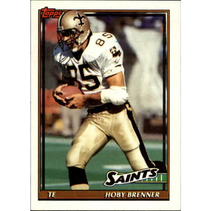 1991 Topps #330 Hoby Brenner NM-MT New Orleans Saints Football Card - Football Card Single