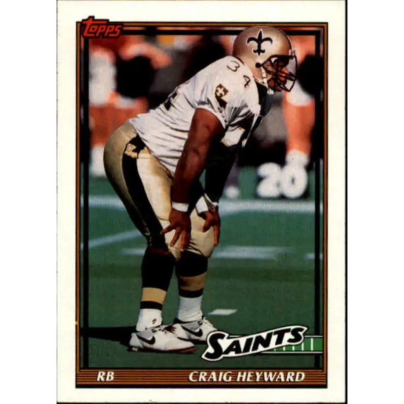 1991 Topps #331 Craig Heyward NM-MT New Orleans Saints Football Card - Football Card Single