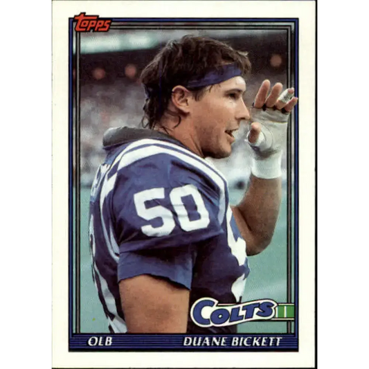 1991 Topps #333 Duane Bickett NM-MT Indianapolis Colts Football Card