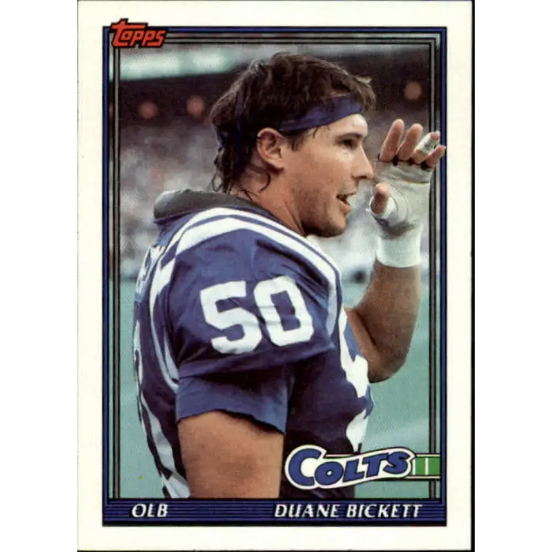 1991 Topps #333 Duane Bickett NM-MT Indianapolis Colts Football Card - Football Card Single