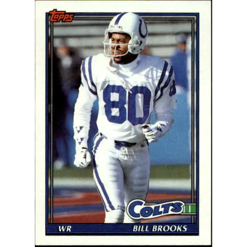1991 Topps #337 Bill Brooks NM-MT Indianapolis Colts Football Card - Football Card Single