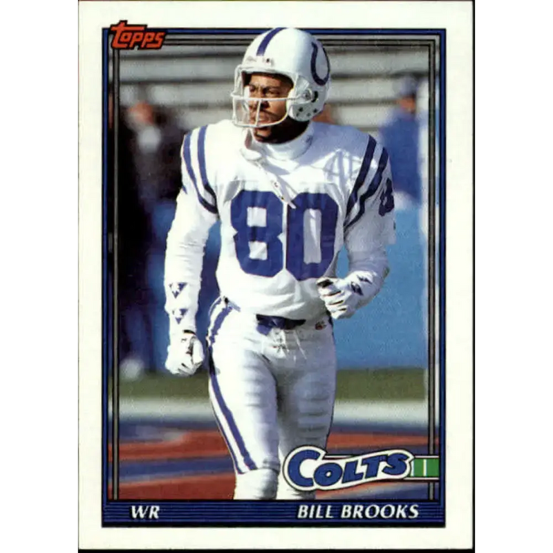 1991 Topps #337 Bill Brooks NM-MT Indianapolis Colts Football Card - Football Card Single