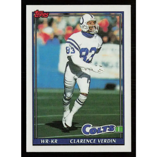 1991 Topps #338 Clarence Verdin NM-MT Indianapolis Colts Football Card