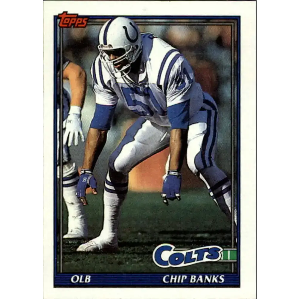 1991 Topps #340 Chip Banks NM-MT Indianapolis Colts Football Card - Football Card Single