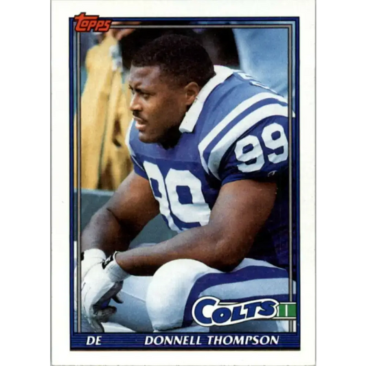 1991 Topps #344 Donnell Thompson NM-MT Indianapolis Colts Football Card