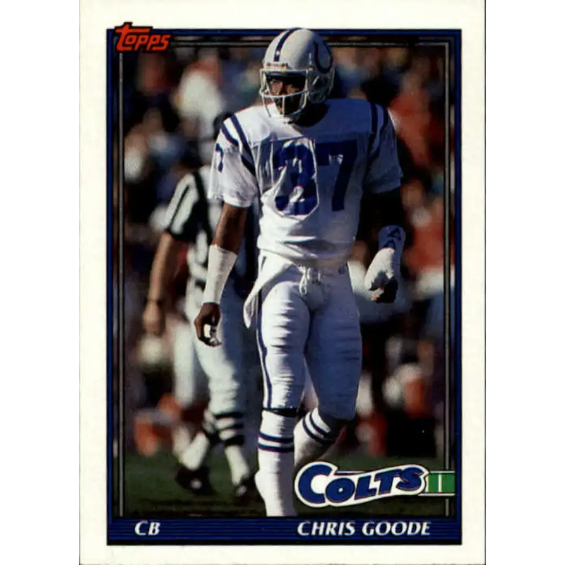 1991 Topps #345 Chris Goode NM-MT Indianapolis Colts Football Card - Football Card Single