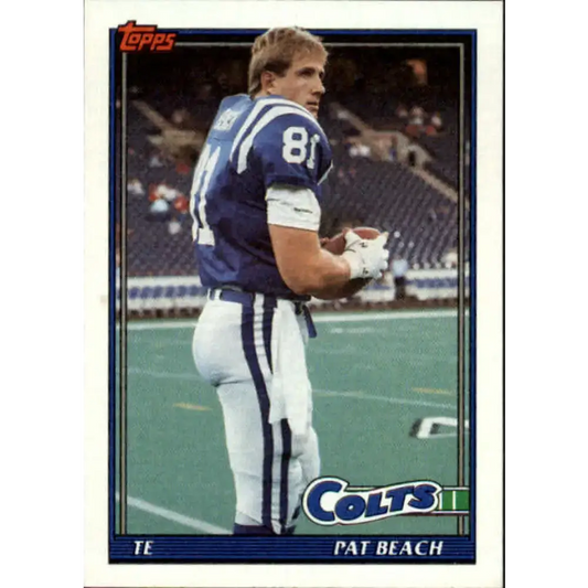 1991 Topps #347 Pat Beach NM-MT Indianapolis Colts Football Card