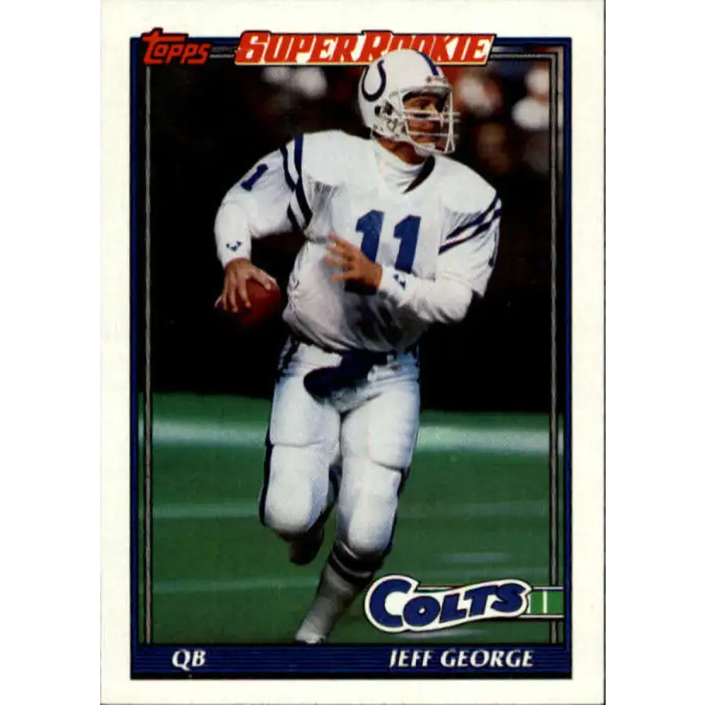 1991 Topps #349 Jeff George NM-MT RC Rookie Indianapolis Colts Football Card