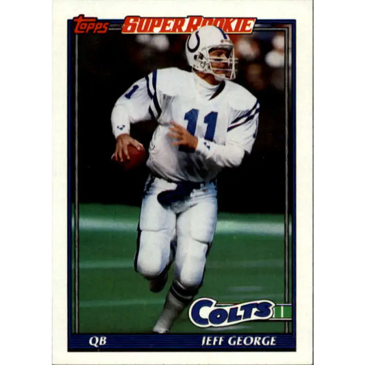 1991 Topps #349 Jeff George NM-MT RC Rookie Indianapolis Colts Football Card