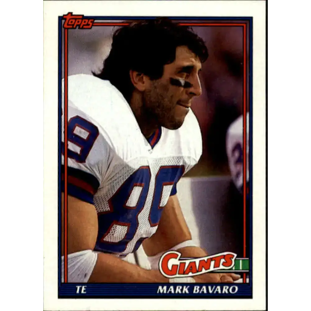 1991 Topps #35 Mark Bavaro NM-MT New York Giants Football Card - Football Card Single